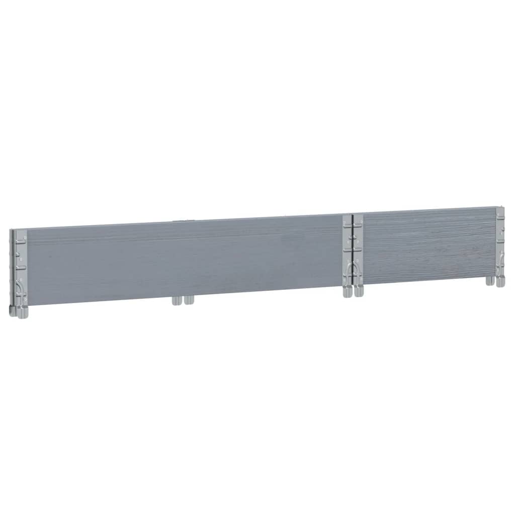 Pflanzkasten Grau 150x100 cm Massivholz Kiefer