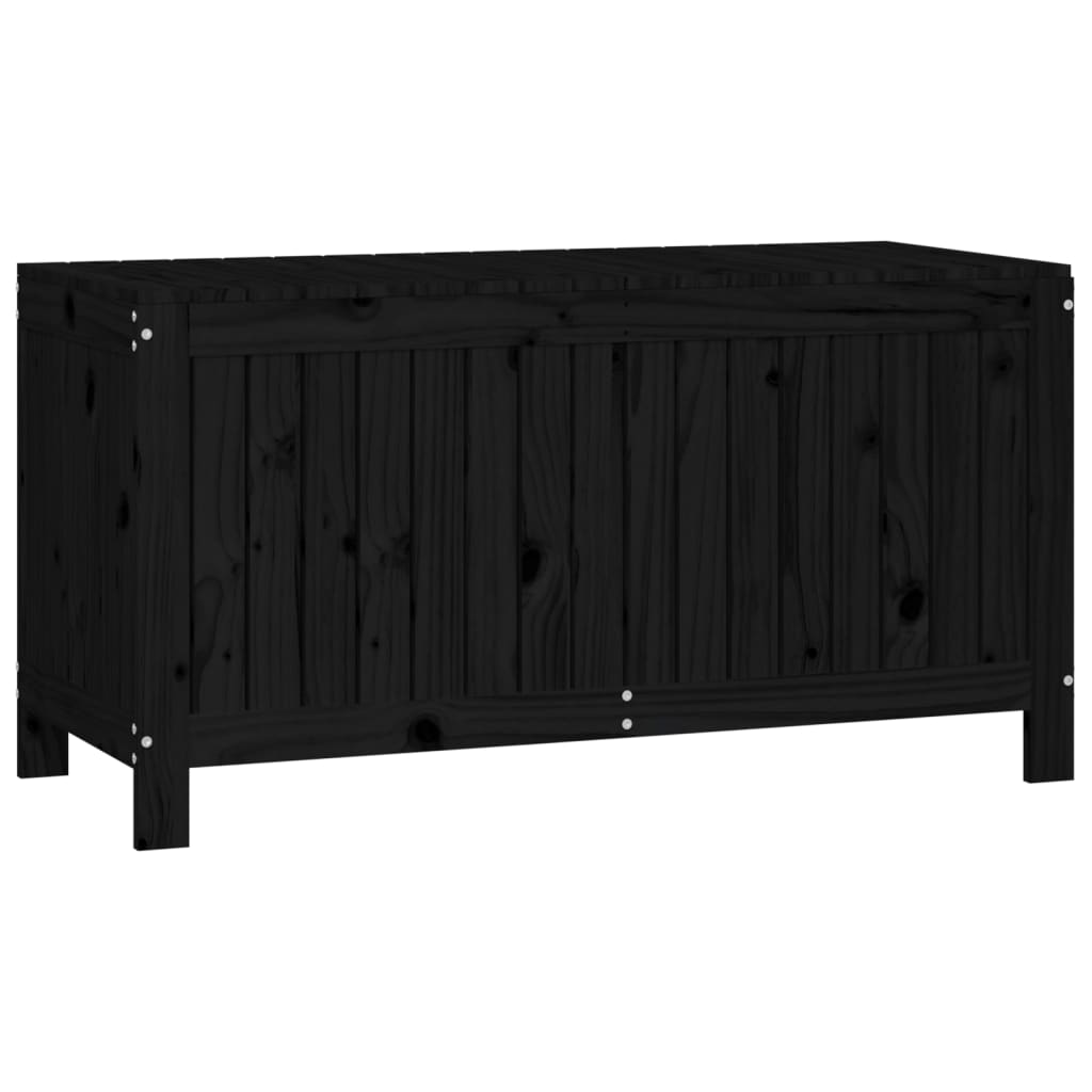 Gartentruhe Grau 76x42,5x54 cm Massivholz Kiefer