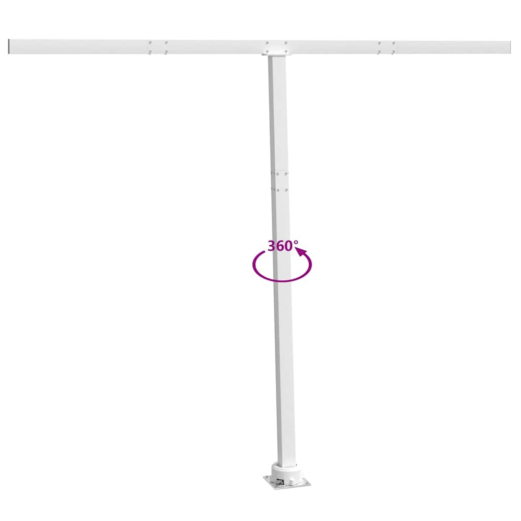 Stützen für Markisen Weiß 300x245 cm Eisen