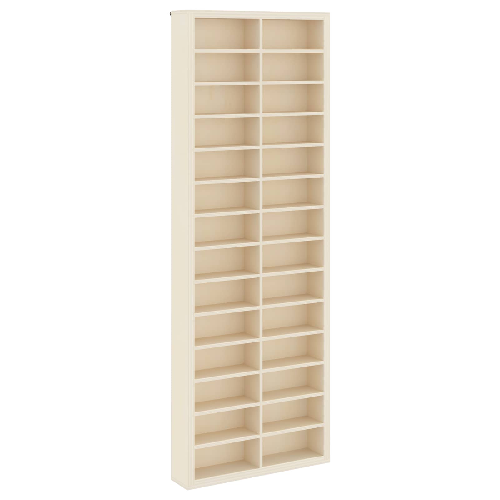 Sammlervitrine aus Holz mit 90 Fächern 50,5 x 4,5 x 79 cm