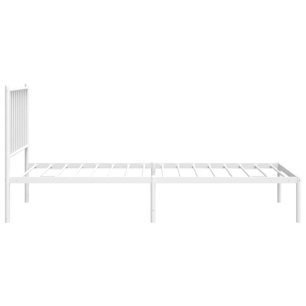 Bettgestell Metall Schwarz 75x190 cm