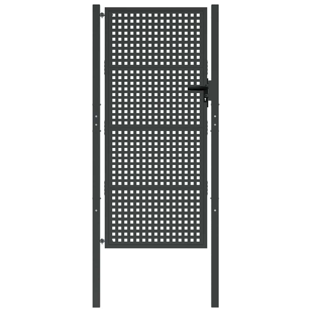 Gartentor Anthrazit 100x75 cm Stahl