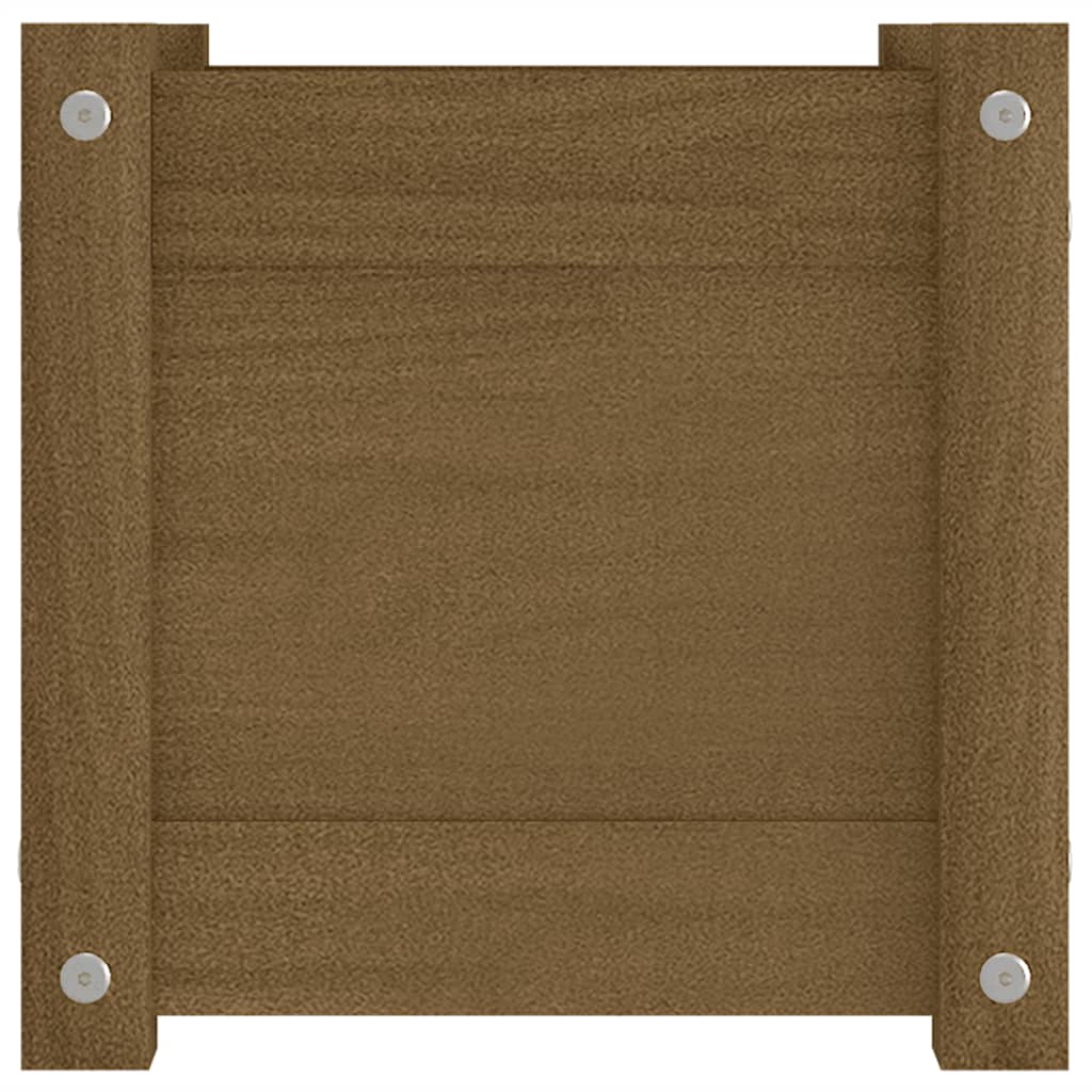 Pflanzkübel 2 Stk. 31x31x31 cm Massivholz Kiefer