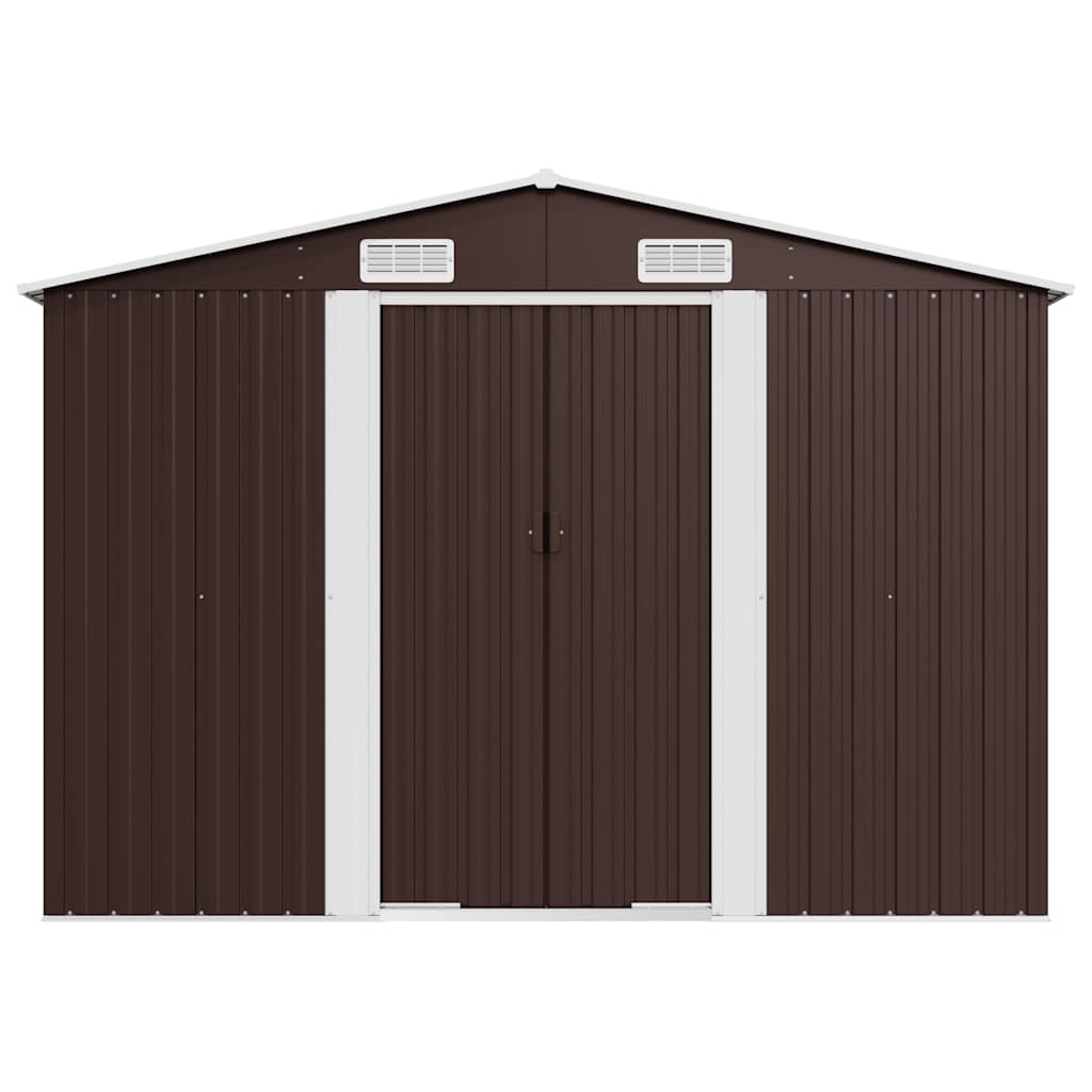 Gerätehaus Grün 257x779x181 cm Verzinkter Stahl