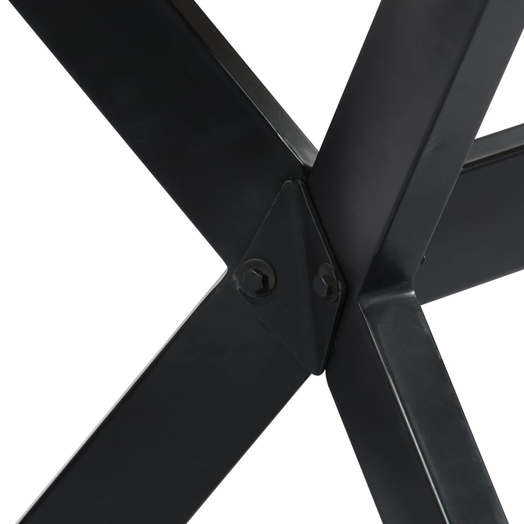 Esstisch Massivholz Mango und Stahlgestell 180 cm
