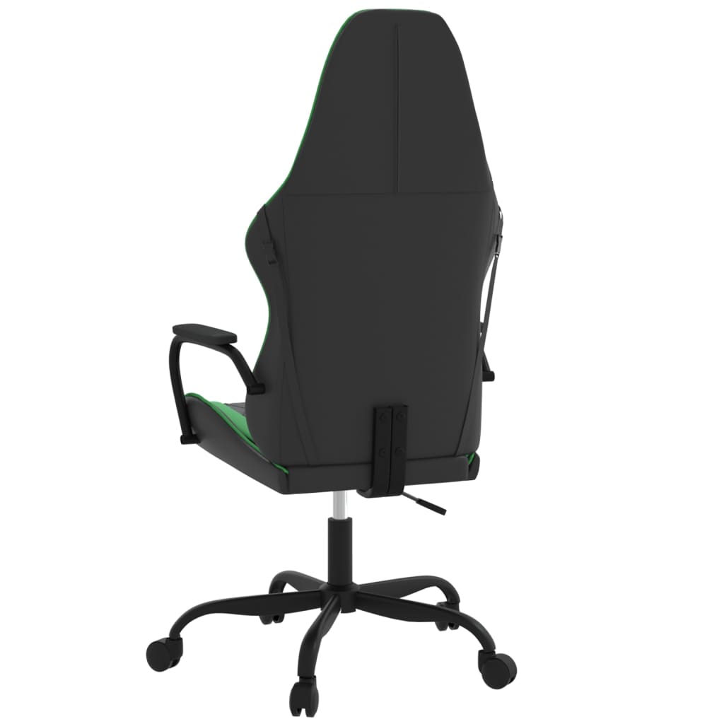 Gaming-Stuhl mit Massagefunktion Schwarz und Blau Kunstleder