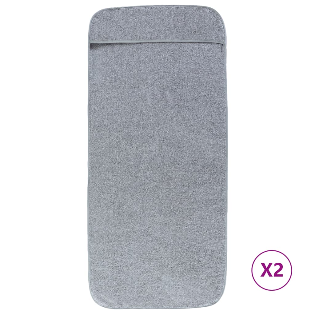 Strandtücher 4 Stk. Weiß 60x135 cm Stoff 400 GSM