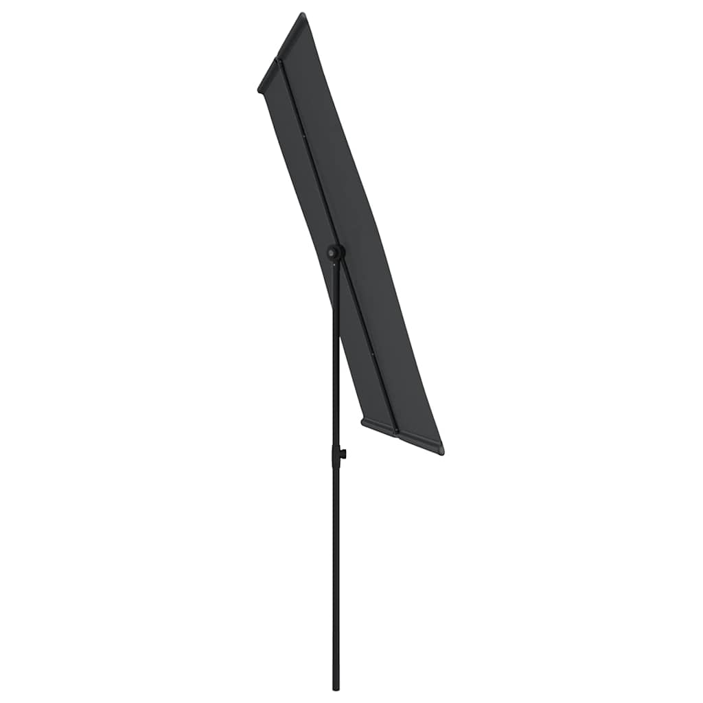 Sonnenschirm mit Aluminium-Mast 180x110 cm Bordeauxrot