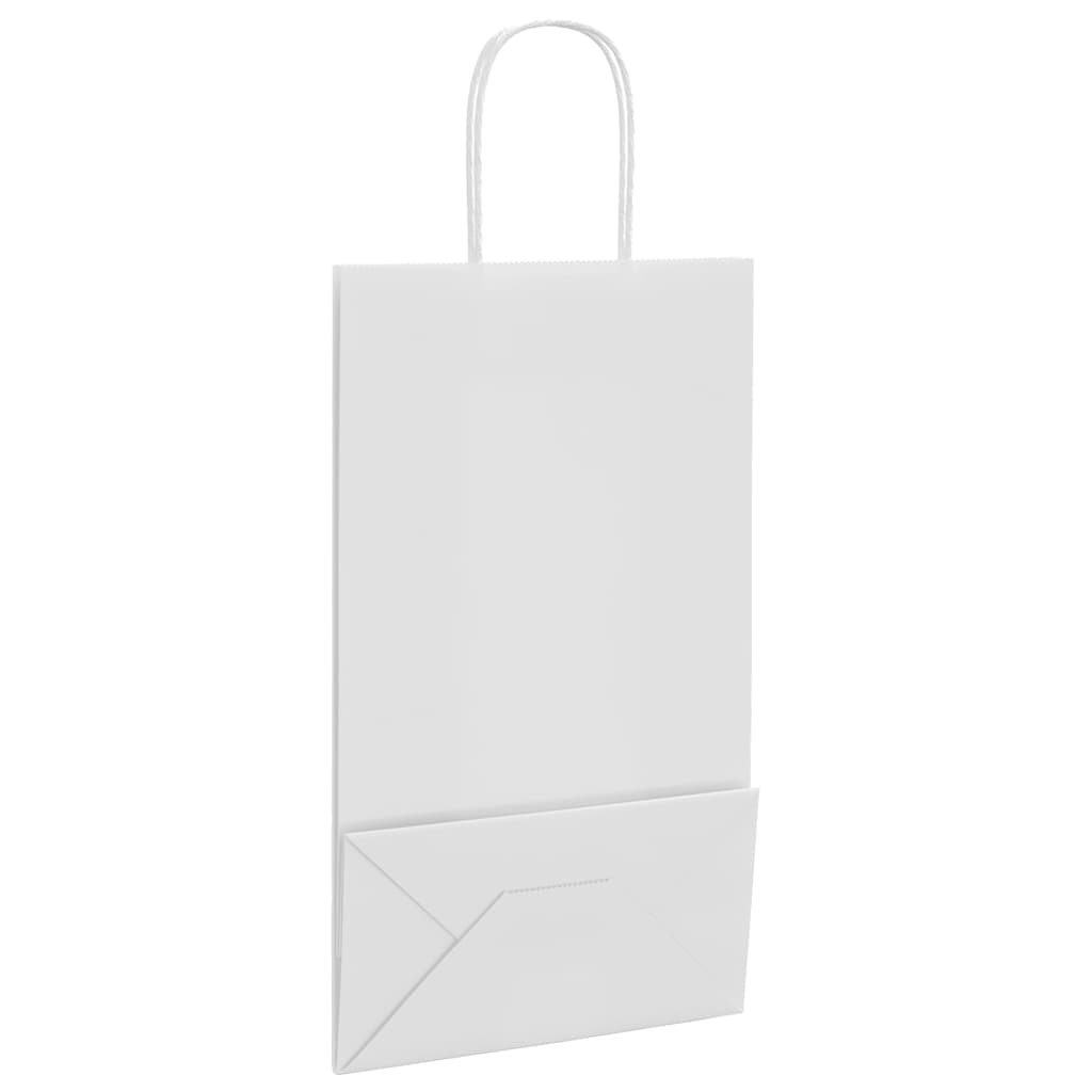 Papiertragetaschen 50 Stk. mit Henkeln Braun 21x11x36 cm