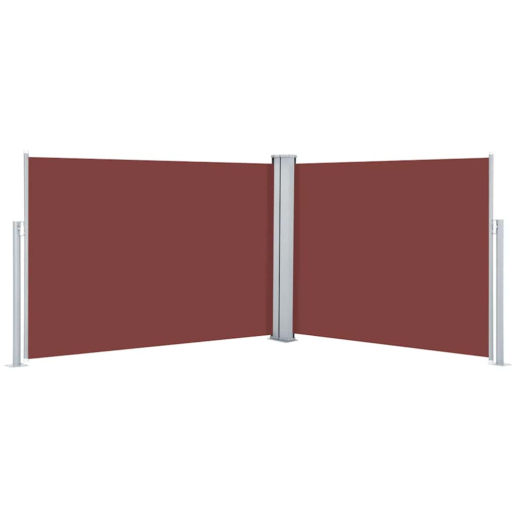 Ausziehbare Seitenmarkise 160×600 cm Braun