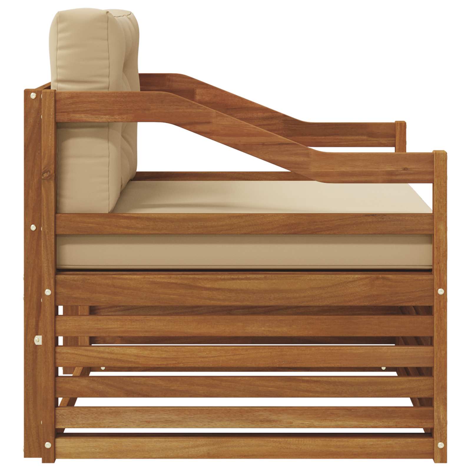 2 Stück Outdoor-Sofa Natur