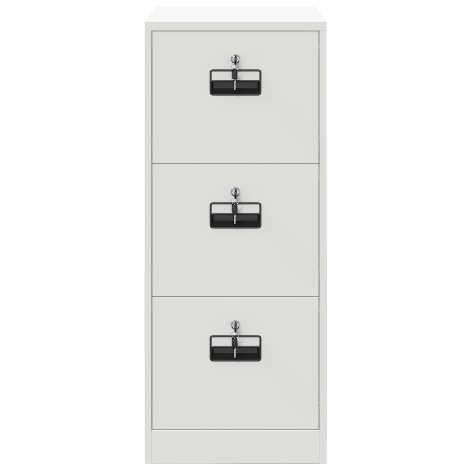Aktenschrank 2 pcs Schwarz 44 x 50 x 139 cm Kaltgewalzter Stahl
