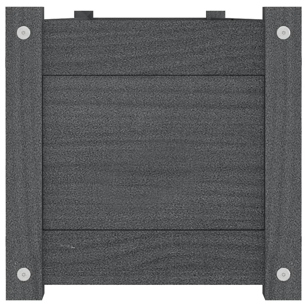 Garten-Hochbeete 2 Stk. Weiß 150x31x31 cm Massivholz Kiefer