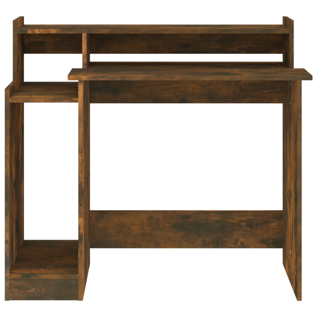 Schreibtisch mit LEDs Weiß 97x45x90 cm Holzwerkstoff