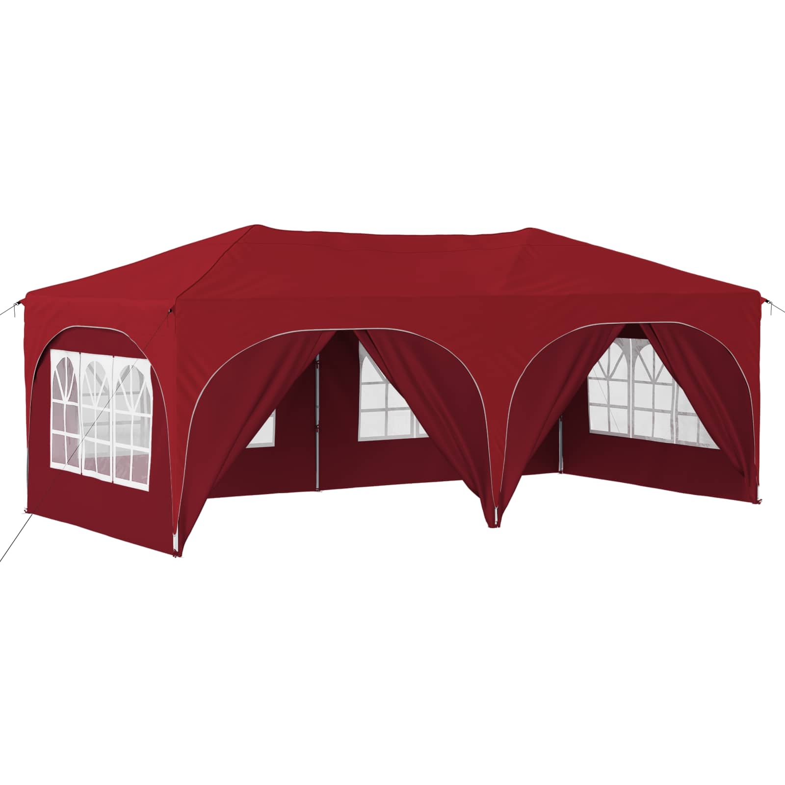 Pop-up Partyzelt 575 x 288 x 245 cm Creme Oxford-Stoff