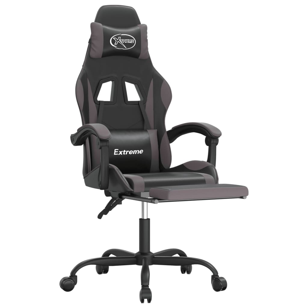 Gaming-Stuhl Schwarz und Golden Kunstleder