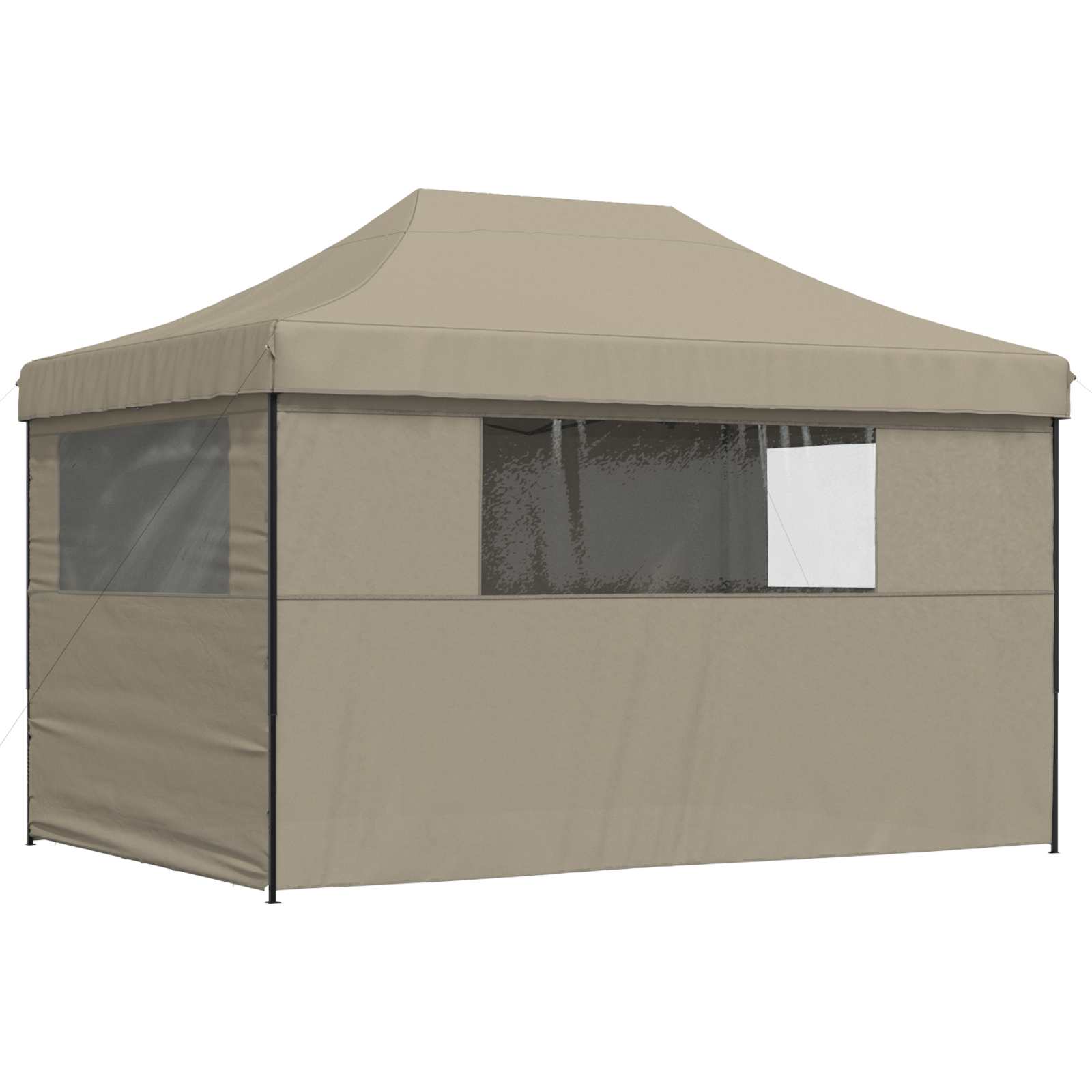 Partyzelt Faltbar Pop-Up Beige 410x279x315 cm
