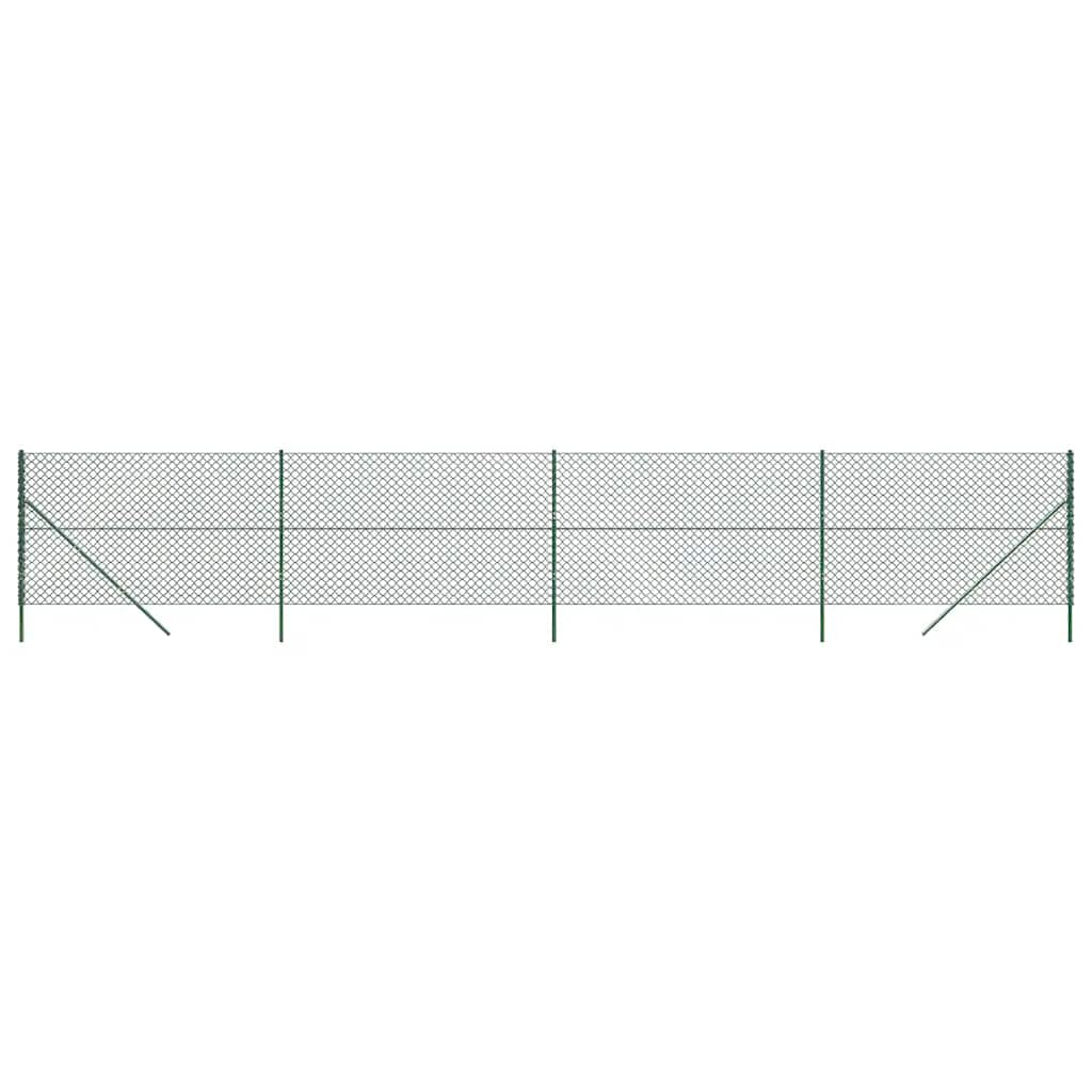 Maschendrahtzaun Grün 0,8x10 m