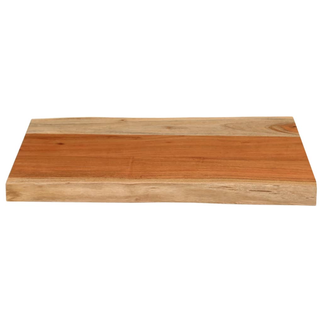 Tischplatte 40x40x2,5 cm Rechteckig Massivholz Akazie Baumkante