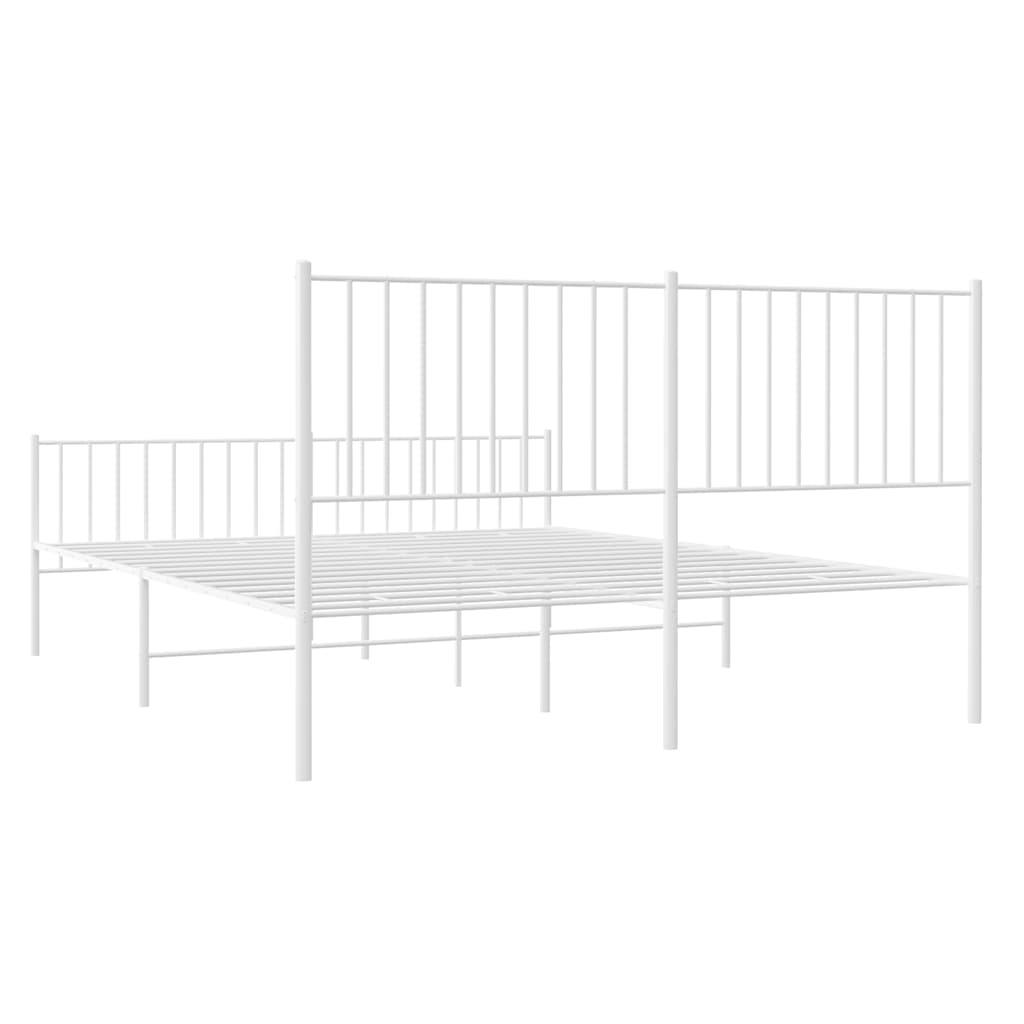 Bettgestell Metall Schwarz 75x190 cm