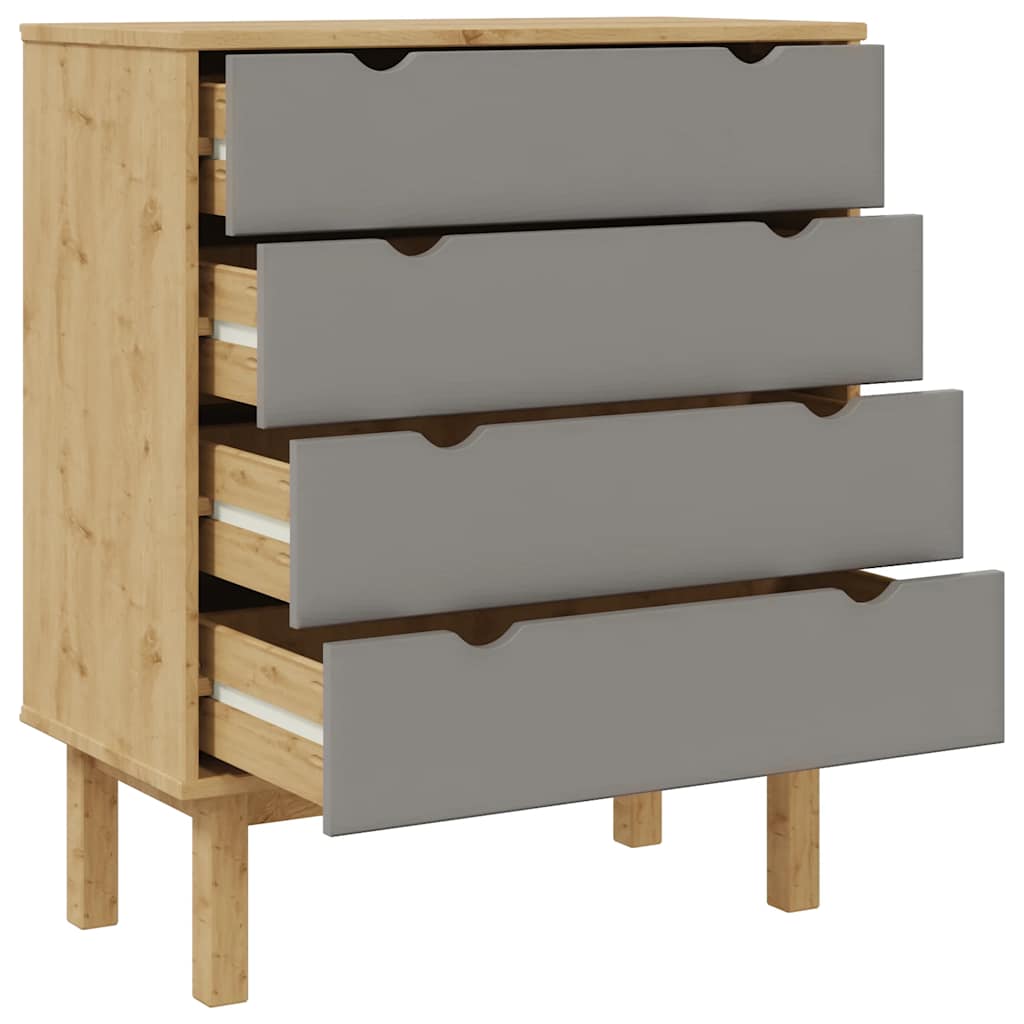 Schubladenschrank OTTA 76,5x39,5x90 cm Massivholz
