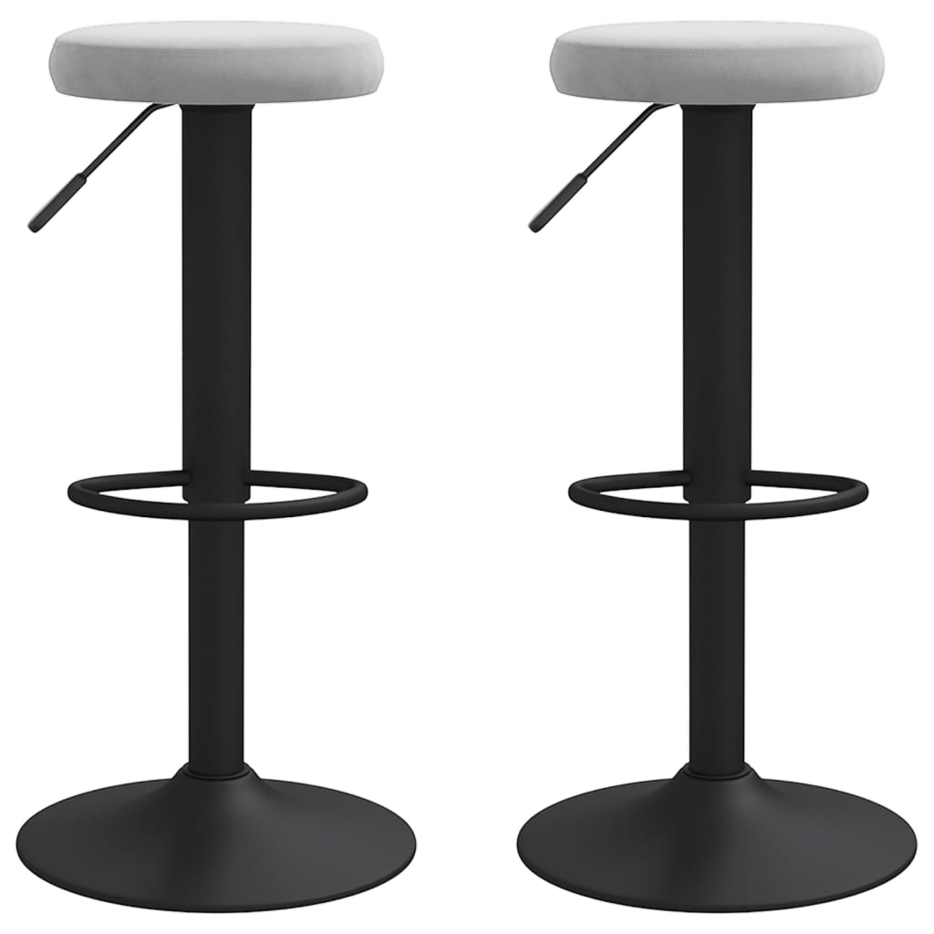 Barhocker 2 Stk. Schwarz Samt