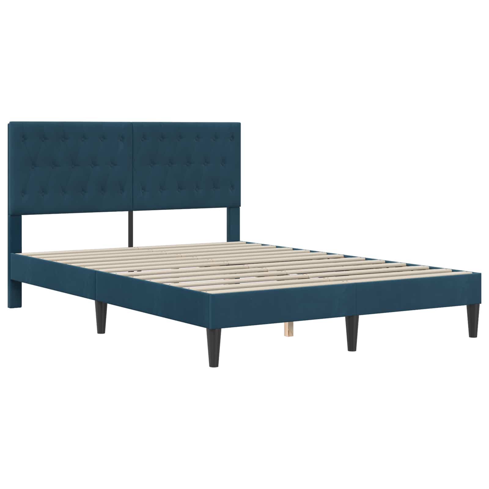 Bettgestell mit Matratze mit Kopfteil Hellgrau 80 x 200 cm Samt