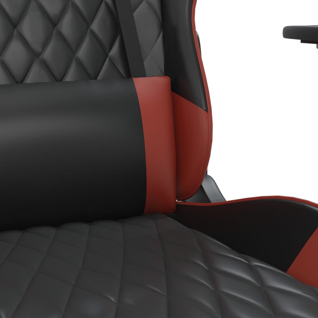 Gaming-Stuhl mit Massagefunktion Schwarz und Blau Kunstleder