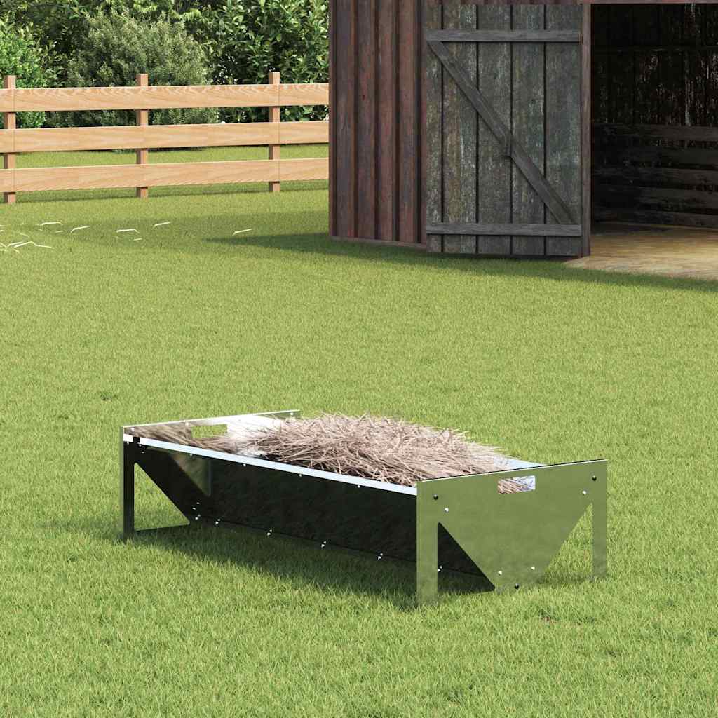 Futtertröge für Nutztiere Schwarz 108 x 50 x 28 cm