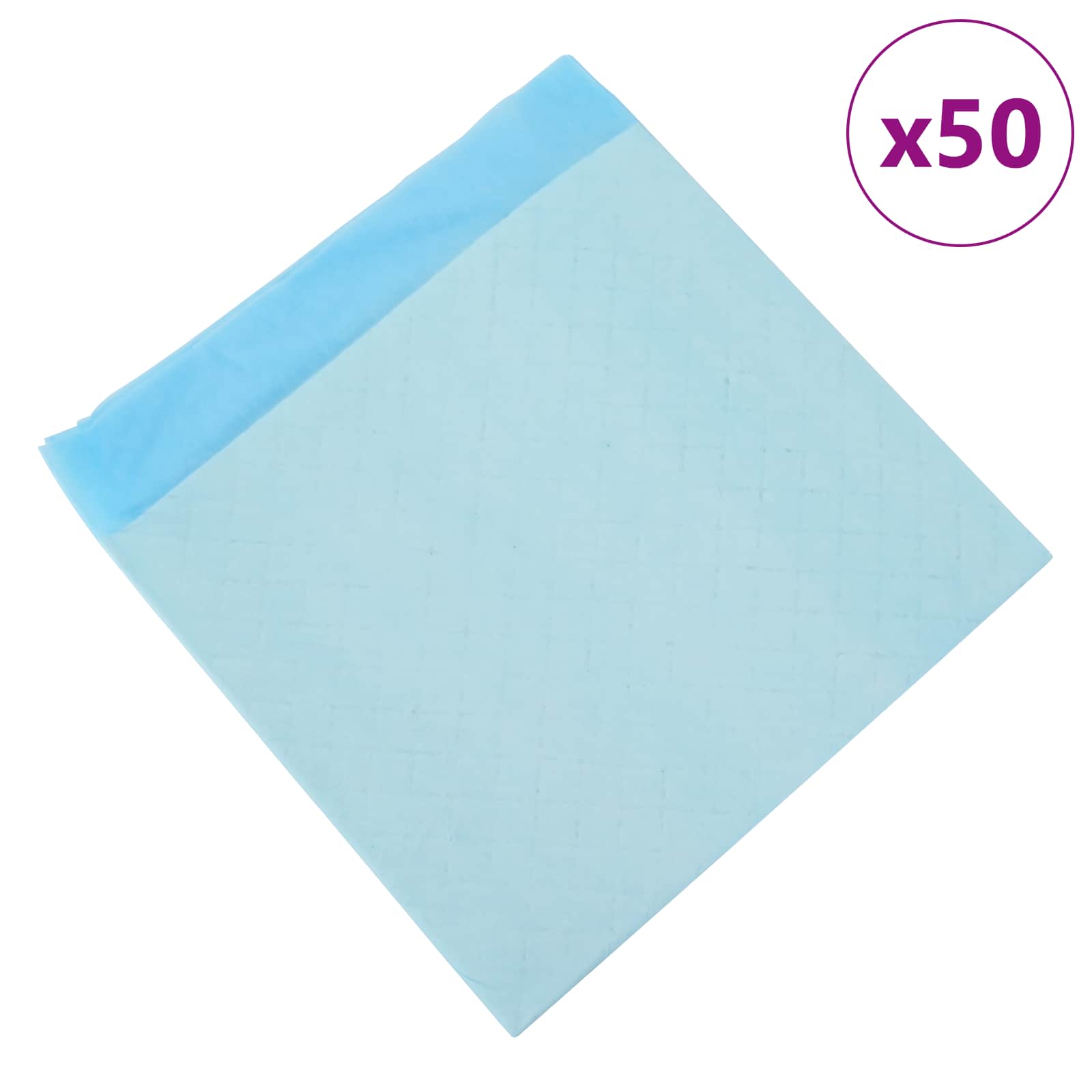 Vliesstoff Haustier Trainingspad 50 pcs Blau und Weiß