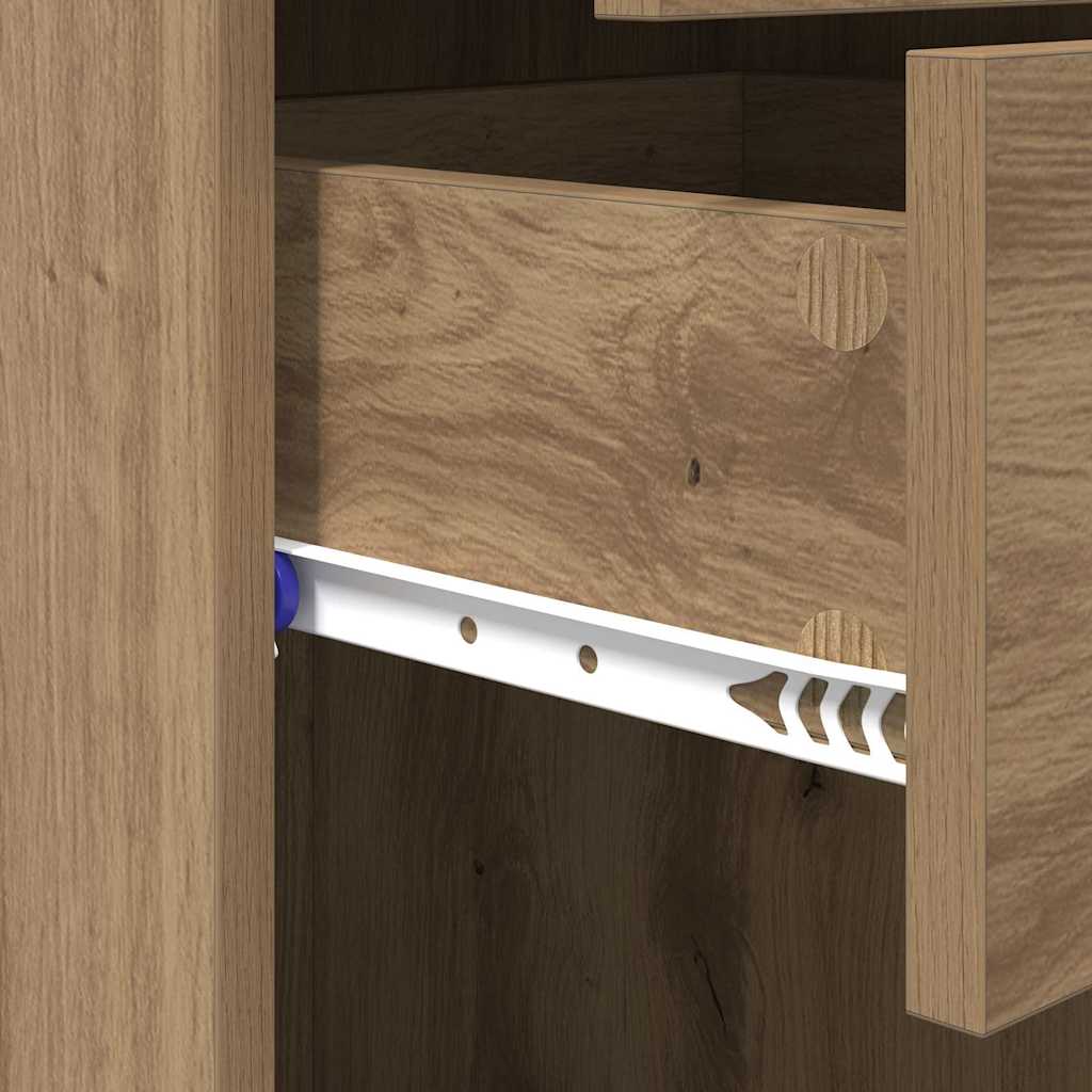 Highboard Altholz 45 x 42,5 x 185 cm Holzwerkstoff