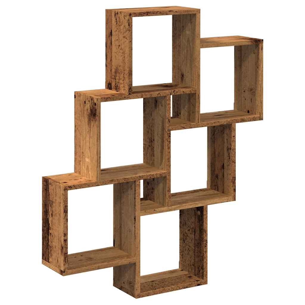 Würfelregal Weiß 78x15x93 cm Holzwerkstoff