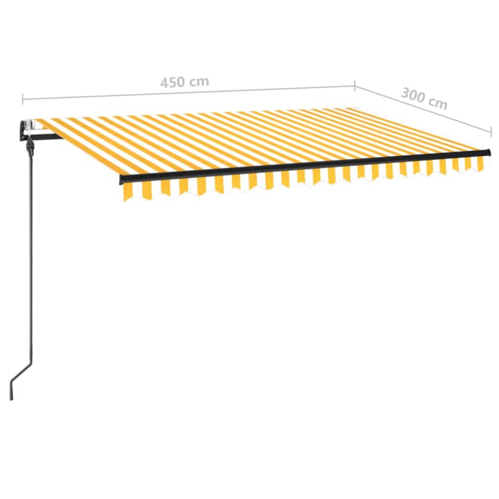 Markise Automatisch Einziehbar 350x250 cm Creme