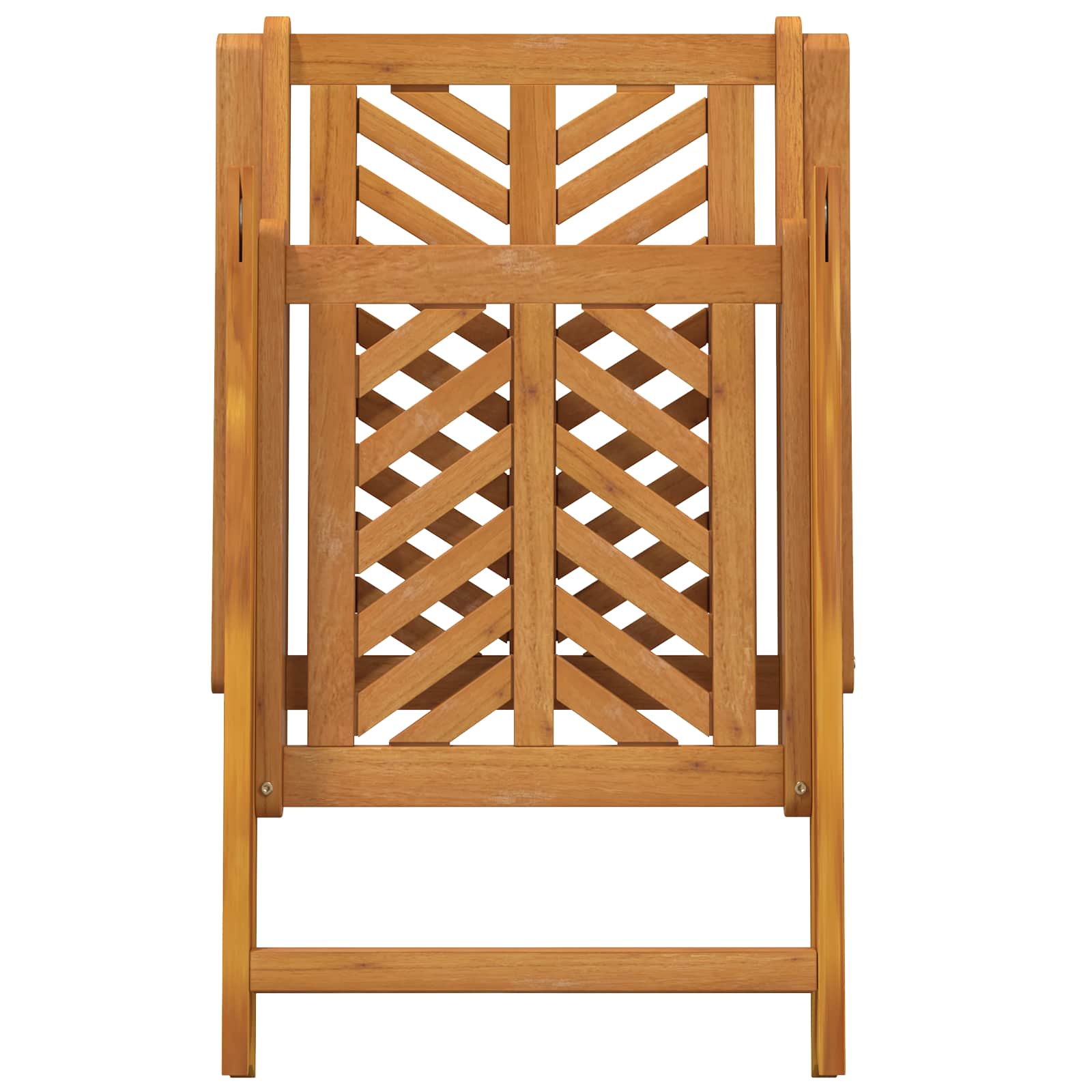 Gartenstuhl 4 pcs Braun Massivholz Akazie