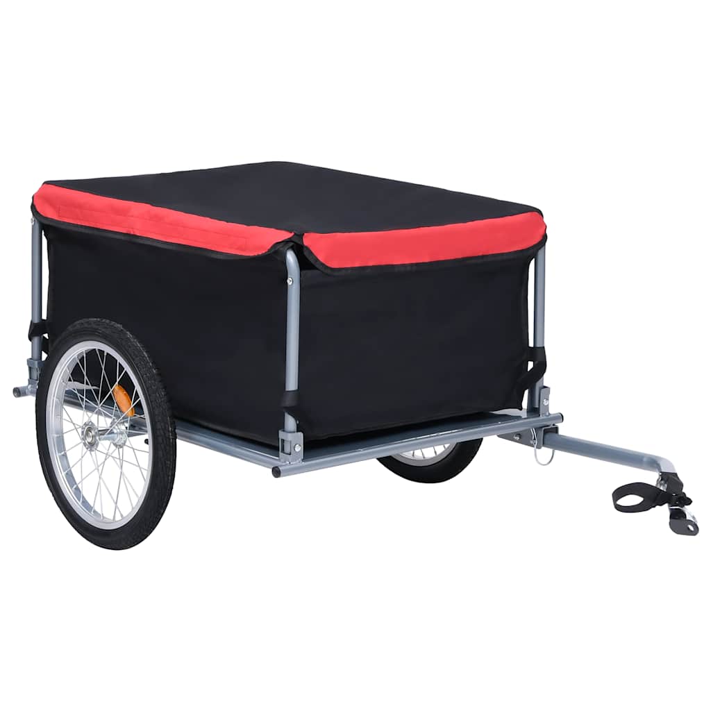 Fahrradanhänger Schwarz und Gelb 65 kg