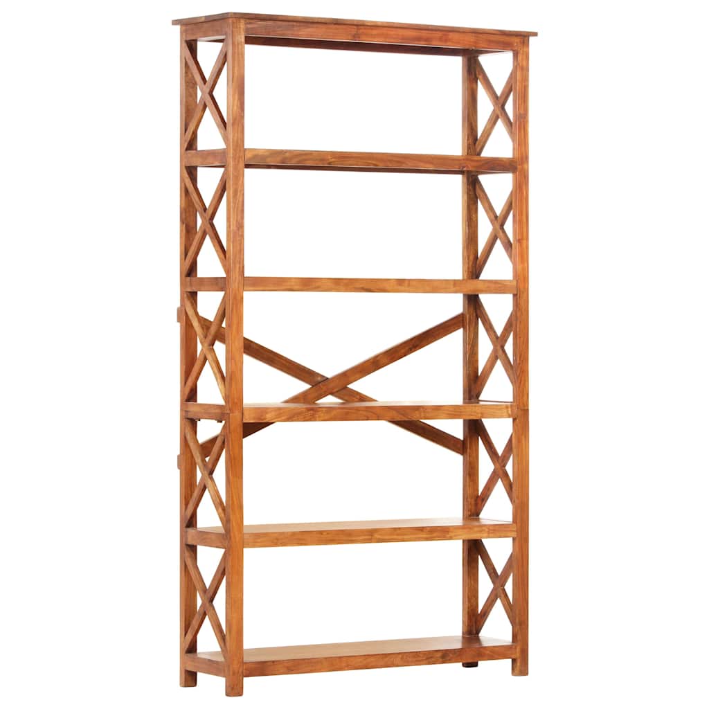 Bücherregal 60x30x160 cm Massivholz mit Honigfarbenem Finish