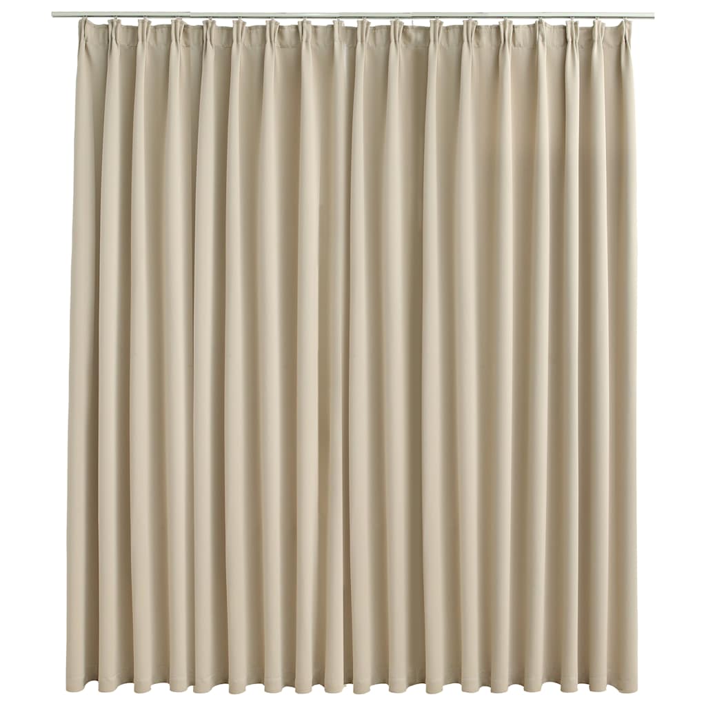 Verdunkelungsvorhang mit Haken Schwarz 290 x 245 cm