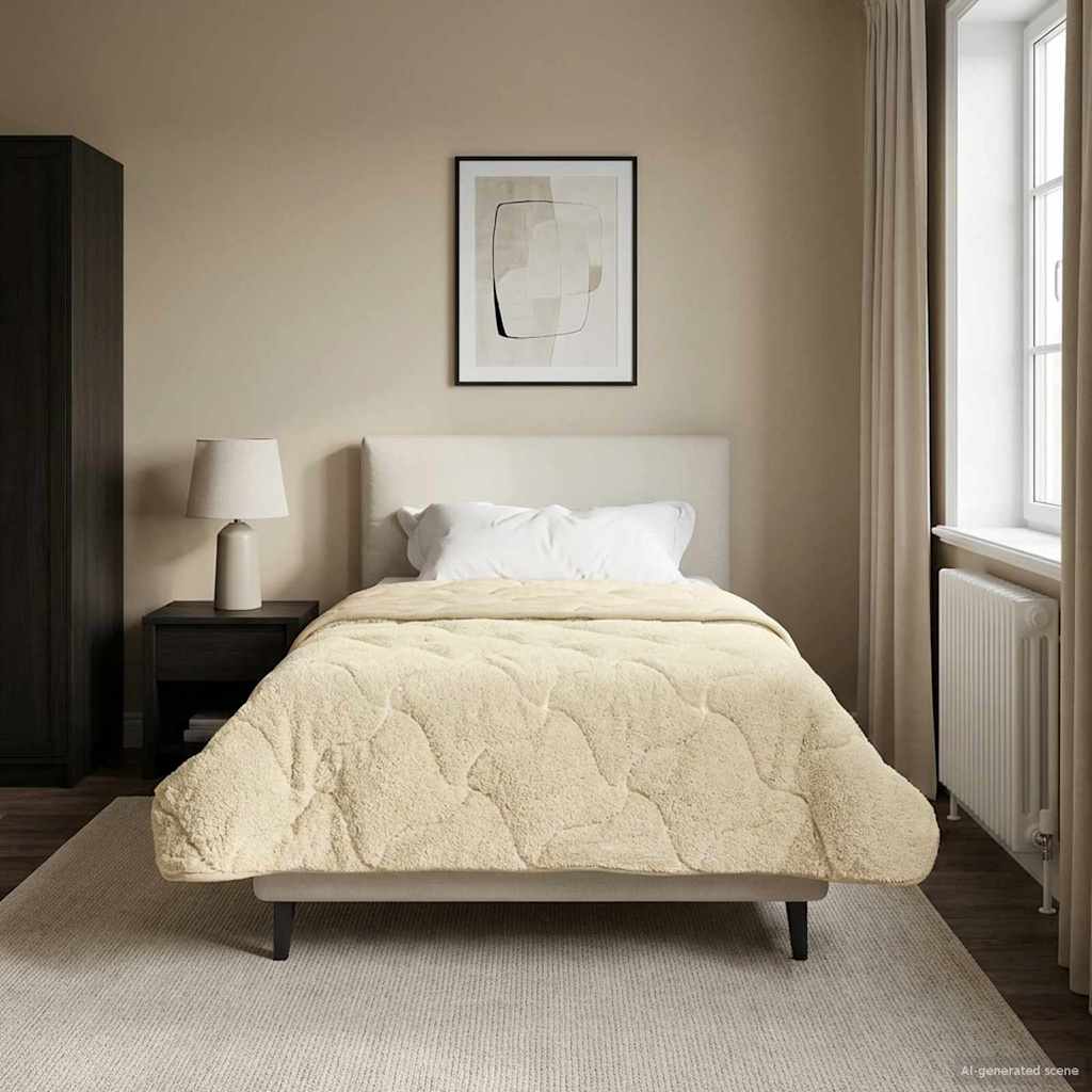 Winterbettdecke Gepolstert Anthrazit 135 x 200 cm