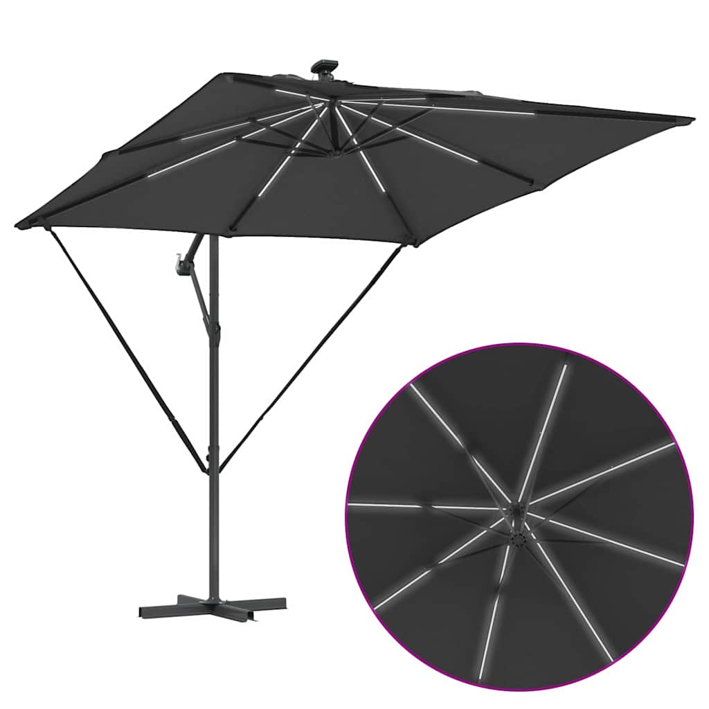 Sonnenschirm Sand 249 x 249 x 250 cm Polyester und Aluminium