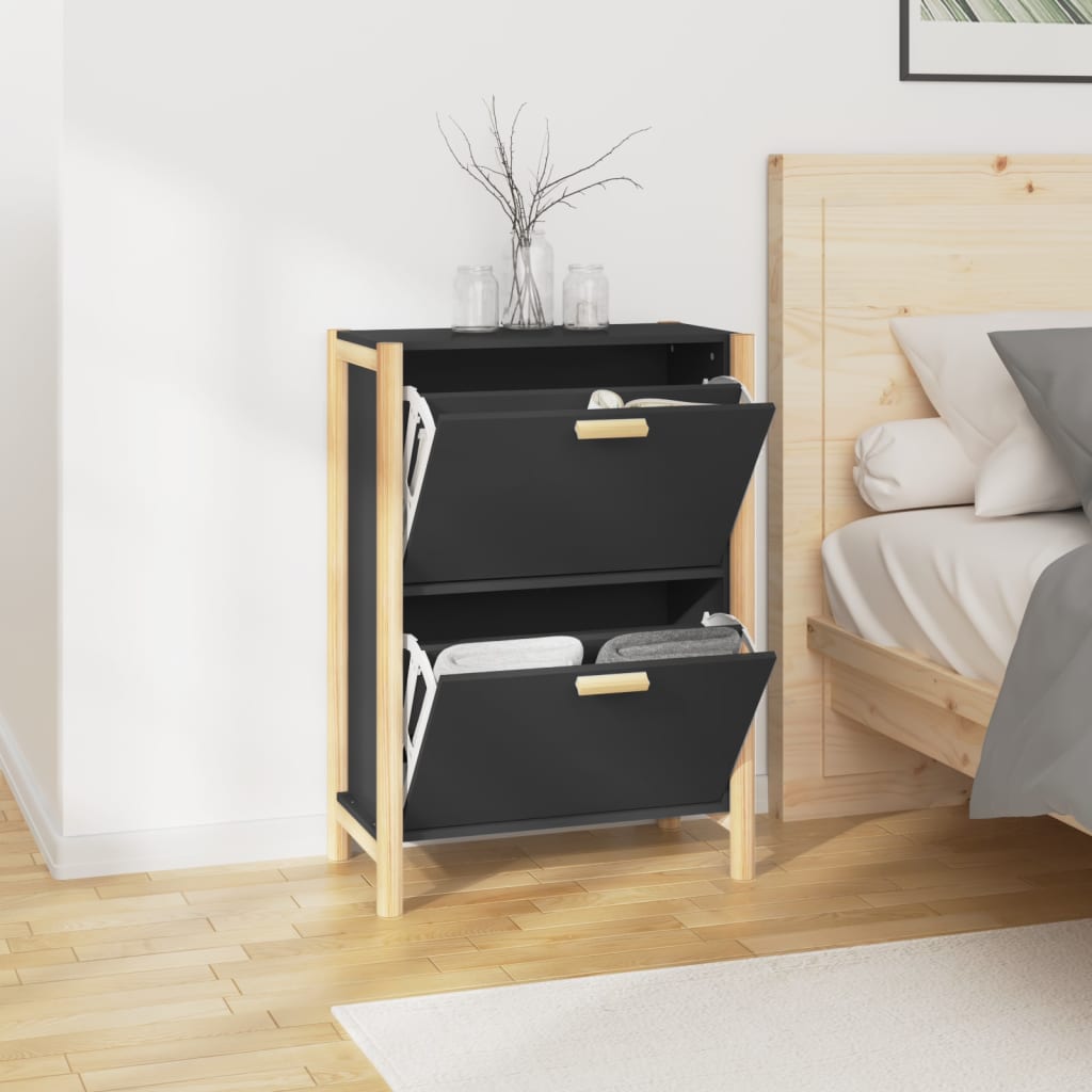 Schuhschrank Weiß 57,5x33x80 cm Holzwerkstoff