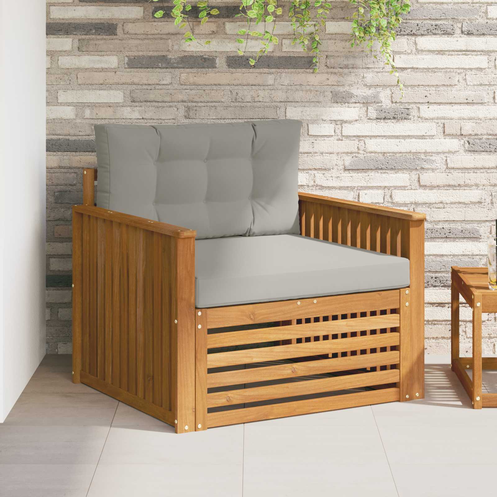 2 Stück Outdoor-Sofa Natur