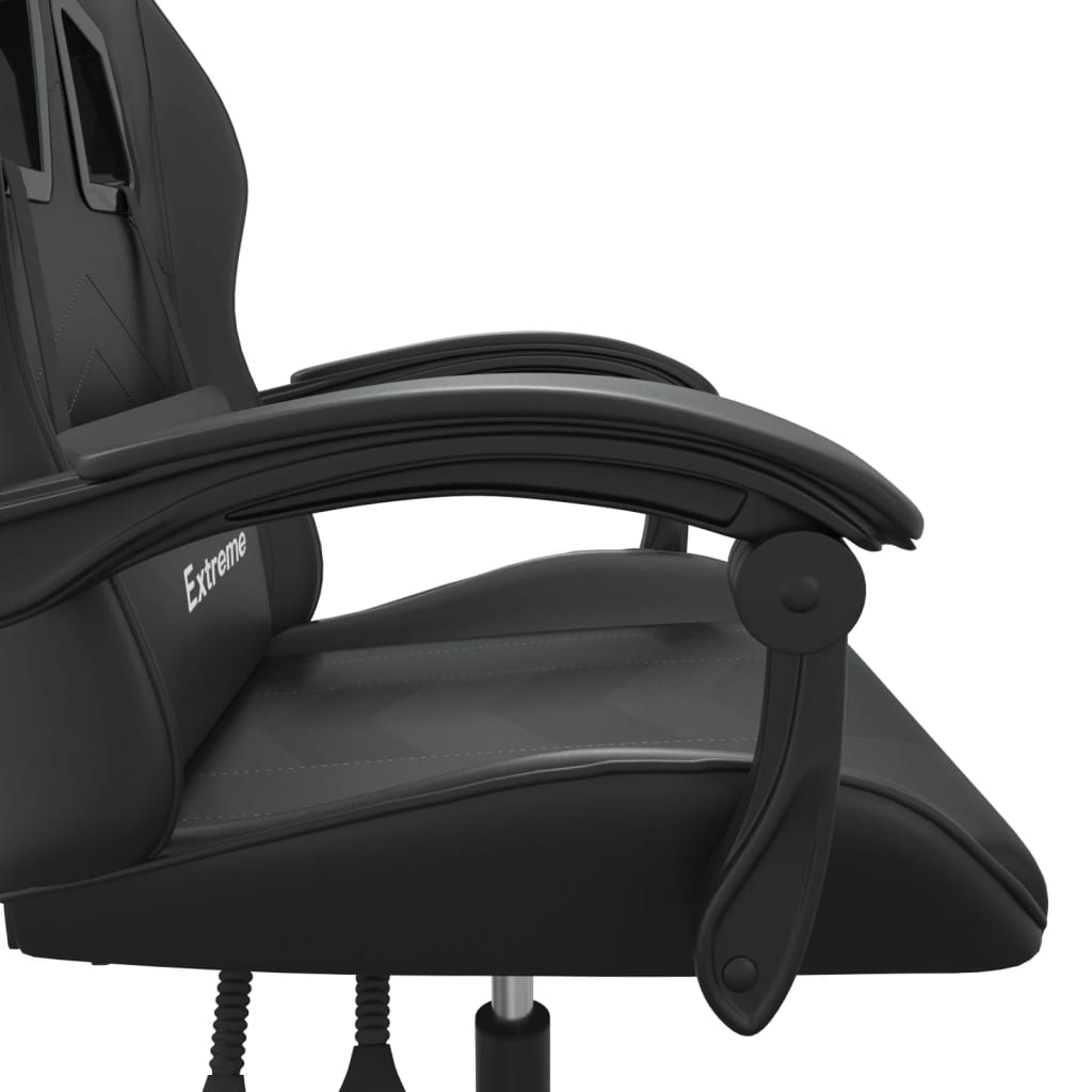 Gaming-Stuhl Drehbar Schwarz und Rot Kunstleder