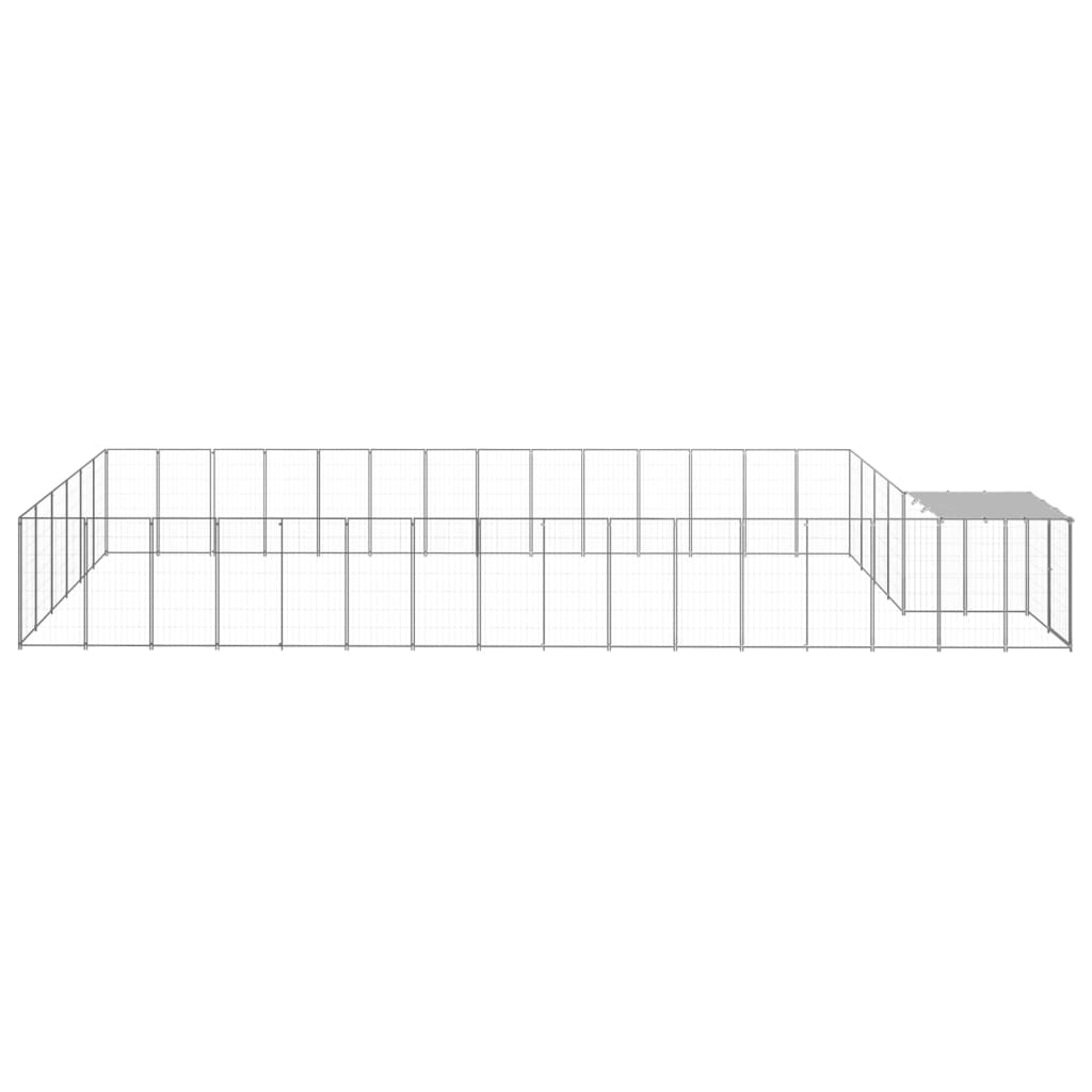 Hundezwinger Schwarz 4,84 m² Stahl
