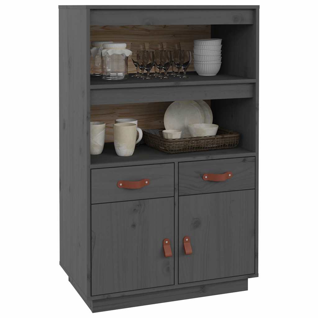 Highboard 67x40x108,5 cm Massivholz Kiefer