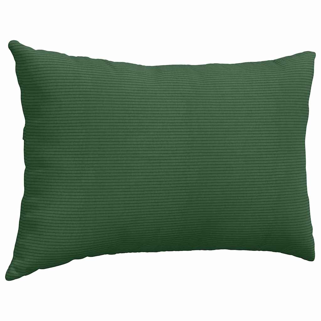 Sofakissen 2 Stück Hellgrau 50 x 30 cm Cordstoff