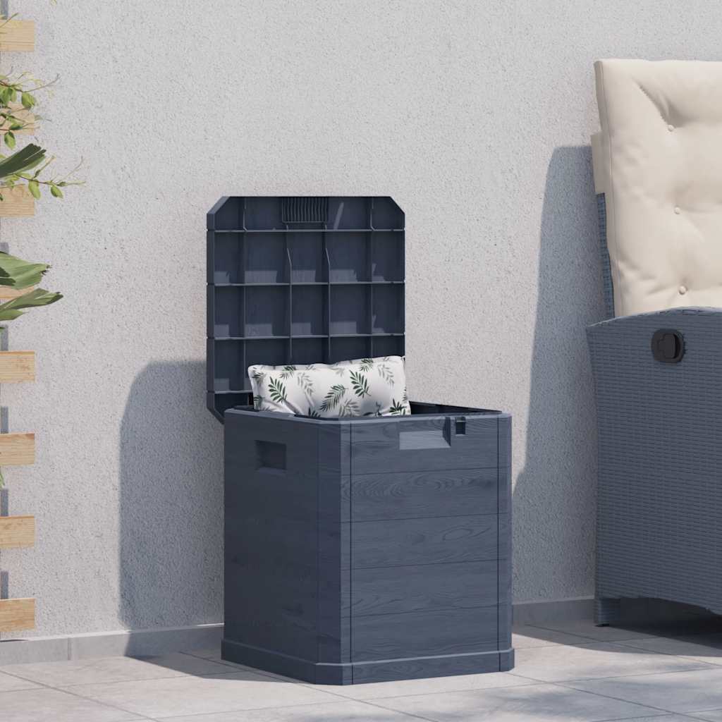 Outdoor-Kissenbox Anthrazit 77,5x44,5x53 cm Polypropylen