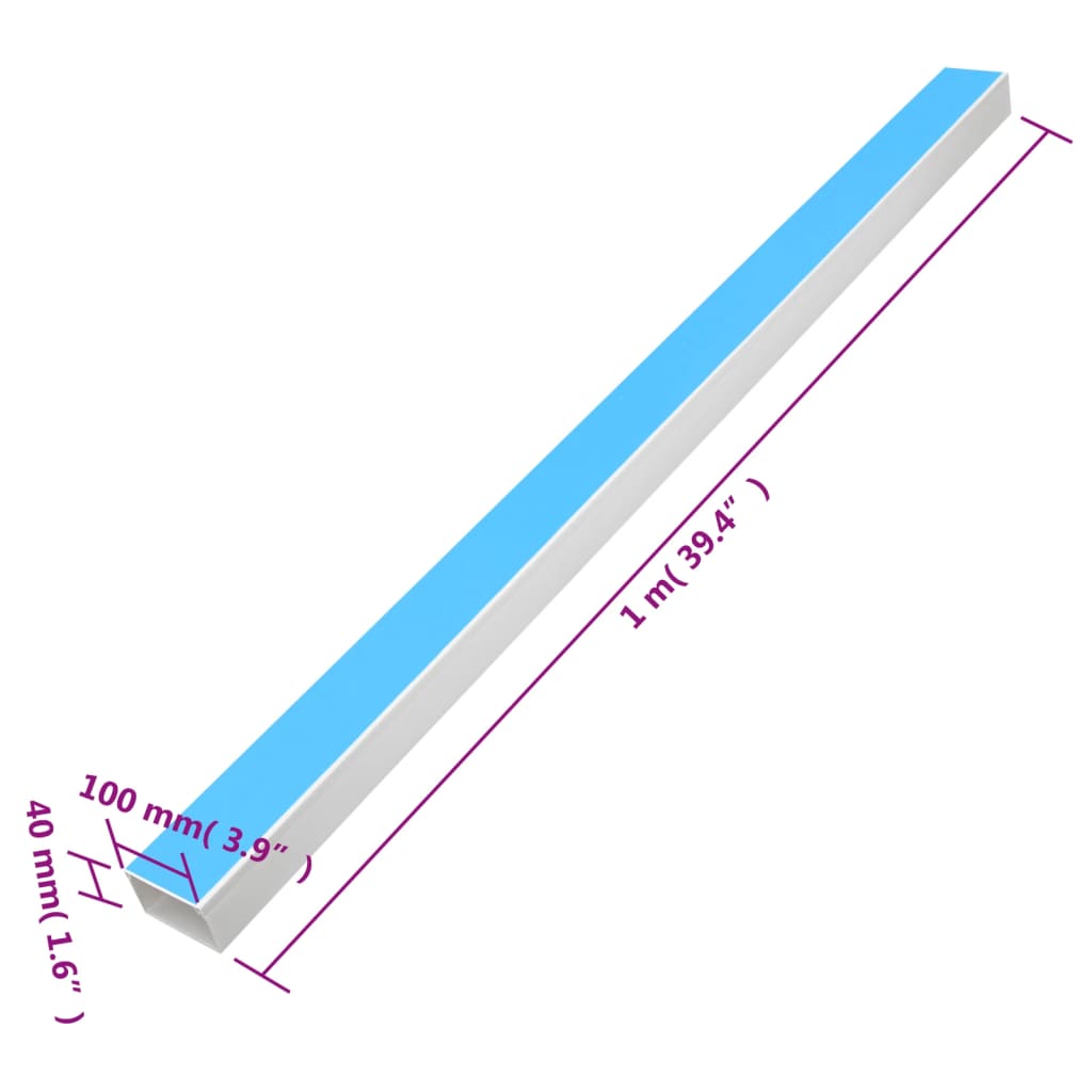 Installationsrohre Selbstklebend 25x25 mm 10 m PVC