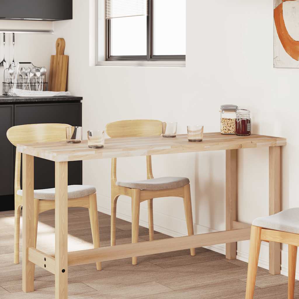 Tischplatte Rechteckig 60x50x2 cm Massivholz Akazie
