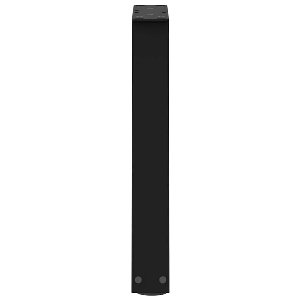 Couchtischbeine V-Form 2 Stück Schwarz 30x(30-31,3) cm Stahl