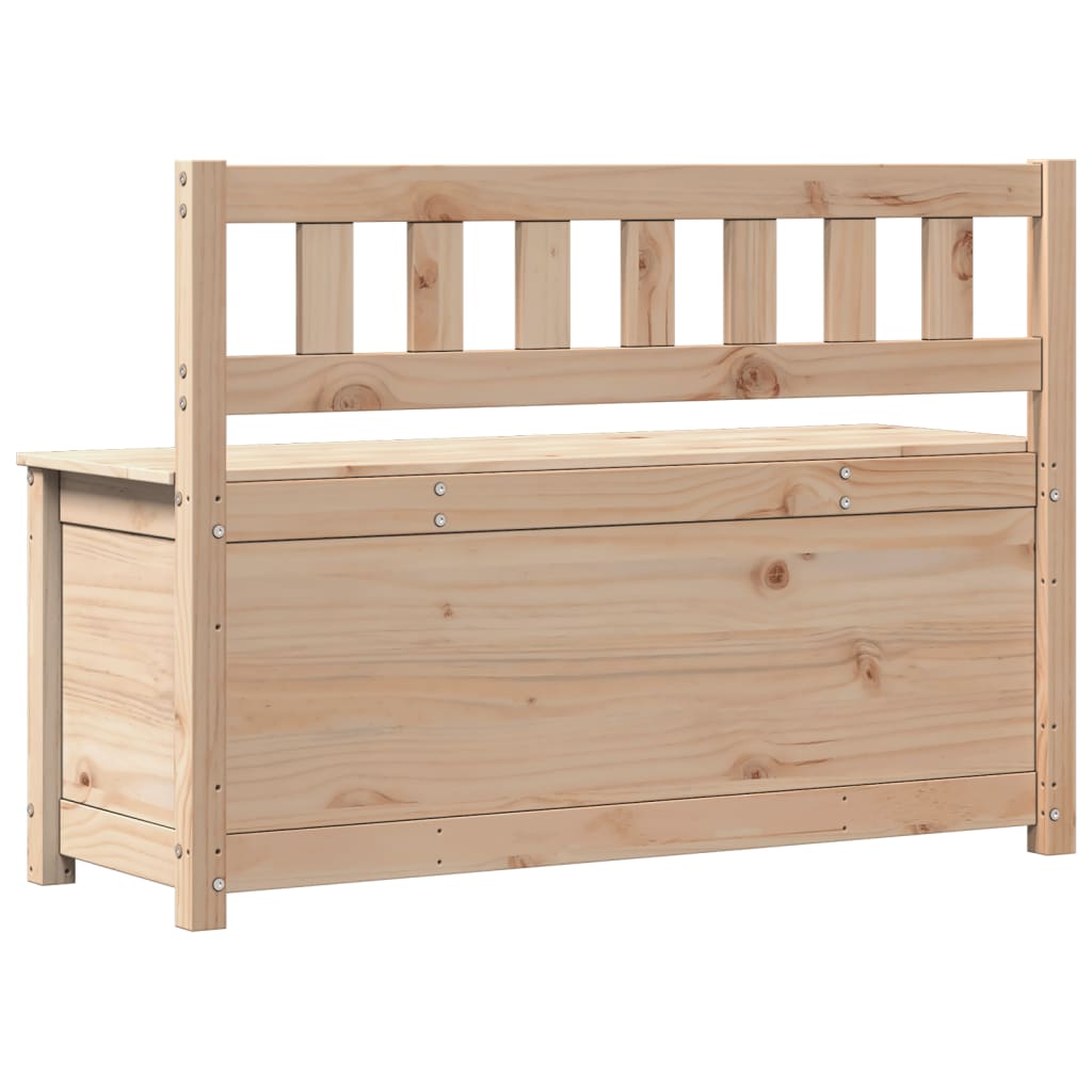 Sitzbank 80x41x77 cm Massivholz Kiefer
